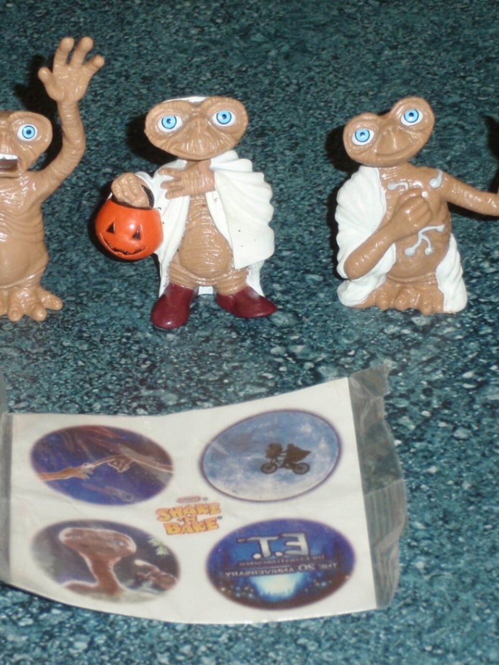 Lot of 5 E.T. The Extraterrestrial PVC Geoffrey Figures 2002 Universal Studios
